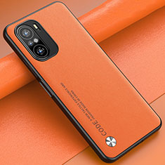 Custodia Lusso Pelle Cover S01 per Xiaomi Mi 11X Pro 5G Arancione