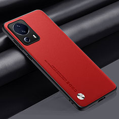 Custodia Lusso Pelle Cover S01 per Xiaomi Mi 13 Lite 5G Rosso