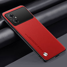 Custodia Lusso Pelle Cover S01 per Xiaomi Poco M5 4G Rosso