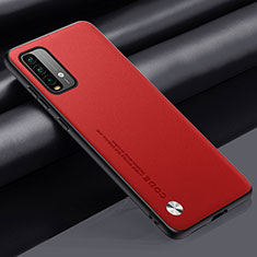 Custodia Lusso Pelle Cover S01 per Xiaomi Redmi 9 Power Rosso