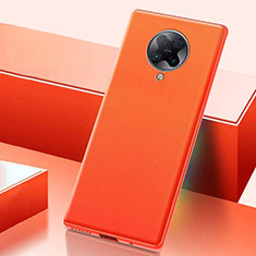 Custodia Lusso Pelle Cover S01 per Xiaomi Redmi K30 Pro 5G Arancione