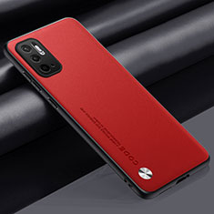 Custodia Lusso Pelle Cover S01 per Xiaomi Redmi Note 10T 5G Rosso