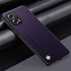 Custodia Lusso Pelle Cover S01 per Xiaomi Redmi Note 11T Pro+ Plus 5G Viola