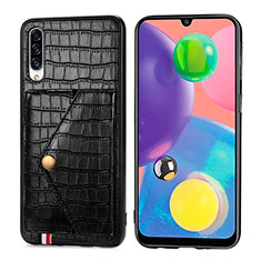 Custodia Lusso Pelle Cover S01D per Samsung Galaxy A70 Nero