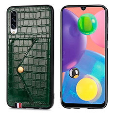 Custodia Lusso Pelle Cover S01D per Samsung Galaxy A70 Verde