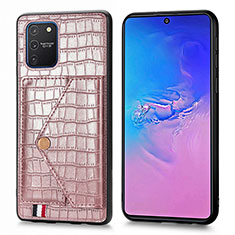 Custodia Lusso Pelle Cover S01D per Samsung Galaxy M80S Oro Rosa