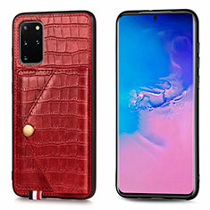 Custodia Lusso Pelle Cover S01D per Samsung Galaxy S20 Plus 5G Rosso