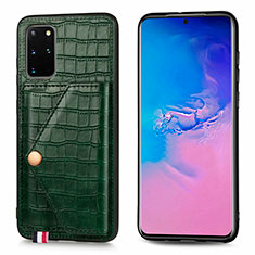 Custodia Lusso Pelle Cover S01D per Samsung Galaxy S20 Plus Verde