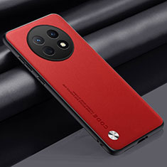 Custodia Lusso Pelle Cover S02 per Huawei Nova Y91 Rosso
