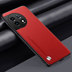 Custodia Lusso Pelle Cover S02 per OnePlus Ace 2 5G Rosso