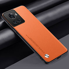 Custodia Lusso Pelle Cover S02 per OnePlus Ace 5G Arancione
