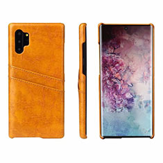 Custodia Lusso Pelle Cover S02 per Samsung Galaxy Note 10 Plus Arancione