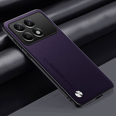 Custodia Lusso Pelle Cover S02 per Xiaomi Redmi K70 5G Viola