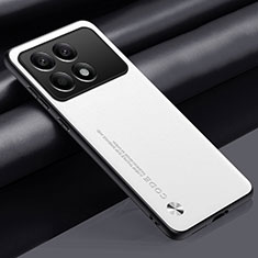 Custodia Lusso Pelle Cover S02 per Xiaomi Redmi K70E 5G Bianco