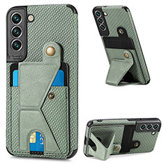 Custodia Lusso Pelle Cover S02D per Samsung Galaxy S22 5G Verde