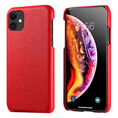 Custodia Lusso Pelle Cover S03 per Apple iPhone 11 Rosso