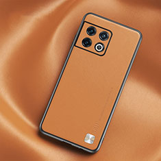 Custodia Lusso Pelle Cover S03 per OnePlus 10 Pro 5G Arancione