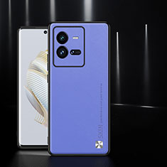 Custodia Lusso Pelle Cover S03 per Vivo iQOO 10 Pro 5G Lavanda