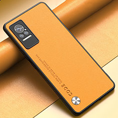 Custodia Lusso Pelle Cover S03 per Xiaomi Civi 5G Arancione