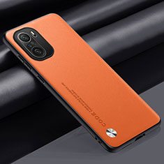 Custodia Lusso Pelle Cover S03 per Xiaomi Mi 11X Pro 5G Arancione