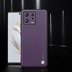 Custodia Lusso Pelle Cover S03 per Xiaomi Mi 13 Pro 5G Viola