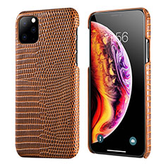 Custodia Lusso Pelle Cover S04 per Apple iPhone 11 Pro Max Marrone