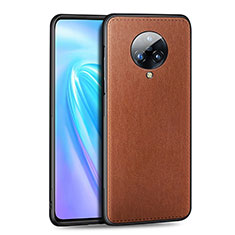 Custodia Lusso Pelle Cover S04 per Vivo Nex 3 5G Marrone