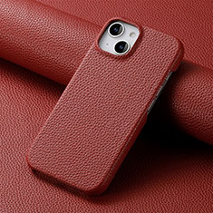 Custodia Lusso Pelle Cover S04D per Apple iPhone 14 Plus Rosso