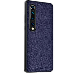 Custodia Lusso Pelle Cover S05 per Xiaomi Mi 10 Blu