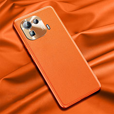 Custodia Lusso Pelle Cover S05 per Xiaomi Mi 11 Pro 5G Arancione