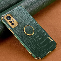 Custodia Lusso Pelle Cover S05 per Xiaomi Mi 12 Pro 5G Verde