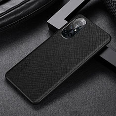 Custodia Lusso Pelle Cover S06 per Huawei Nova 8 5G Nero