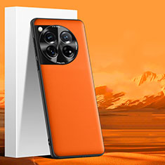 Custodia Lusso Pelle Cover S06 per OnePlus 12R 5G Arancione