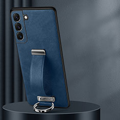 Custodia Lusso Pelle Cover S06 per Samsung Galaxy S22 5G Blu