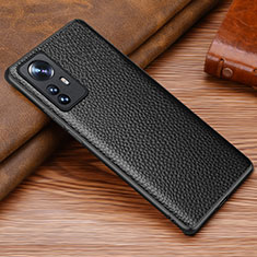 Custodia Lusso Pelle Cover S08 per Xiaomi Mi 12 Pro 5G Nero