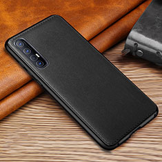 Custodia Lusso Pelle Cover S10 per Oppo Reno3 Pro Nero