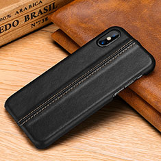 Custodia Lusso Pelle Cover S11 per Apple iPhone Xs Nero