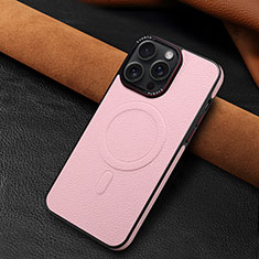 Custodia Lusso Pelle Cover WZ1 per Apple iPhone 15 Pro Oro Rosa