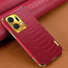 Custodia Lusso Pelle Cover XD1 per Huawei Honor X7a Rosso