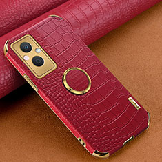 Custodia Lusso Pelle Cover XD1 per Oppo Reno7 Z 5G Rosso