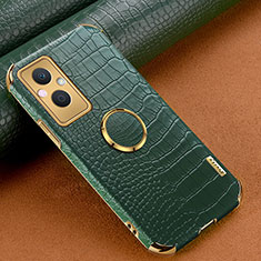 Custodia Lusso Pelle Cover XD1 per Oppo Reno7 Z 5G Verde