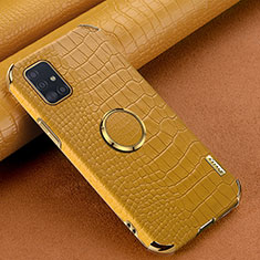 Custodia Lusso Pelle Cover XD1 per Samsung Galaxy A51 5G Giallo
