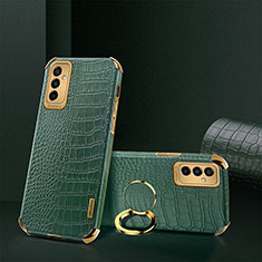 Custodia Lusso Pelle Cover XD1 per Samsung Galaxy F23 5G Verde