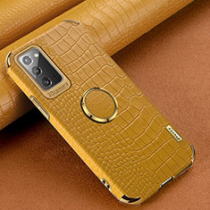 Custodia Lusso Pelle Cover XD1 per Samsung Galaxy Note 20 5G Giallo