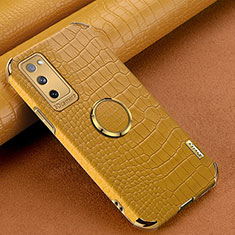 Custodia Lusso Pelle Cover XD1 per Samsung Galaxy S20 FE (2022) 5G Giallo