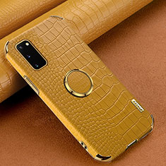 Custodia Lusso Pelle Cover XD1 per Samsung Galaxy S20 Giallo