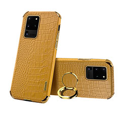 Custodia Lusso Pelle Cover XD1 per Samsung Galaxy S20 Ultra Giallo