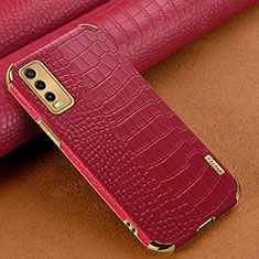 Custodia Lusso Pelle Cover XD1 per Vivo Y11s Rosso