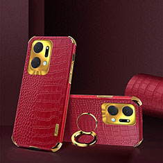 Custodia Lusso Pelle Cover XD2 per Huawei Honor X7a Rosso