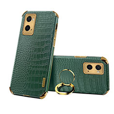 Custodia Lusso Pelle Cover XD2 per Oppo A76 Verde